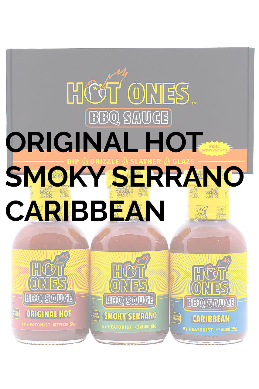 Hot Ones BBQ Trio Pack (Original / Smoked Serrano / Caribbean)