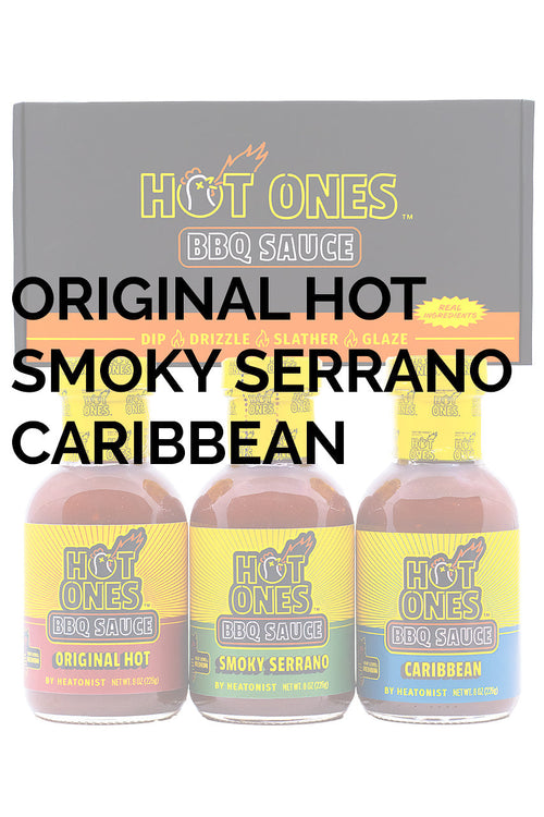 Hot Ones BBQ Trio Pack (Original / Smoked Serrano / Caribbean)