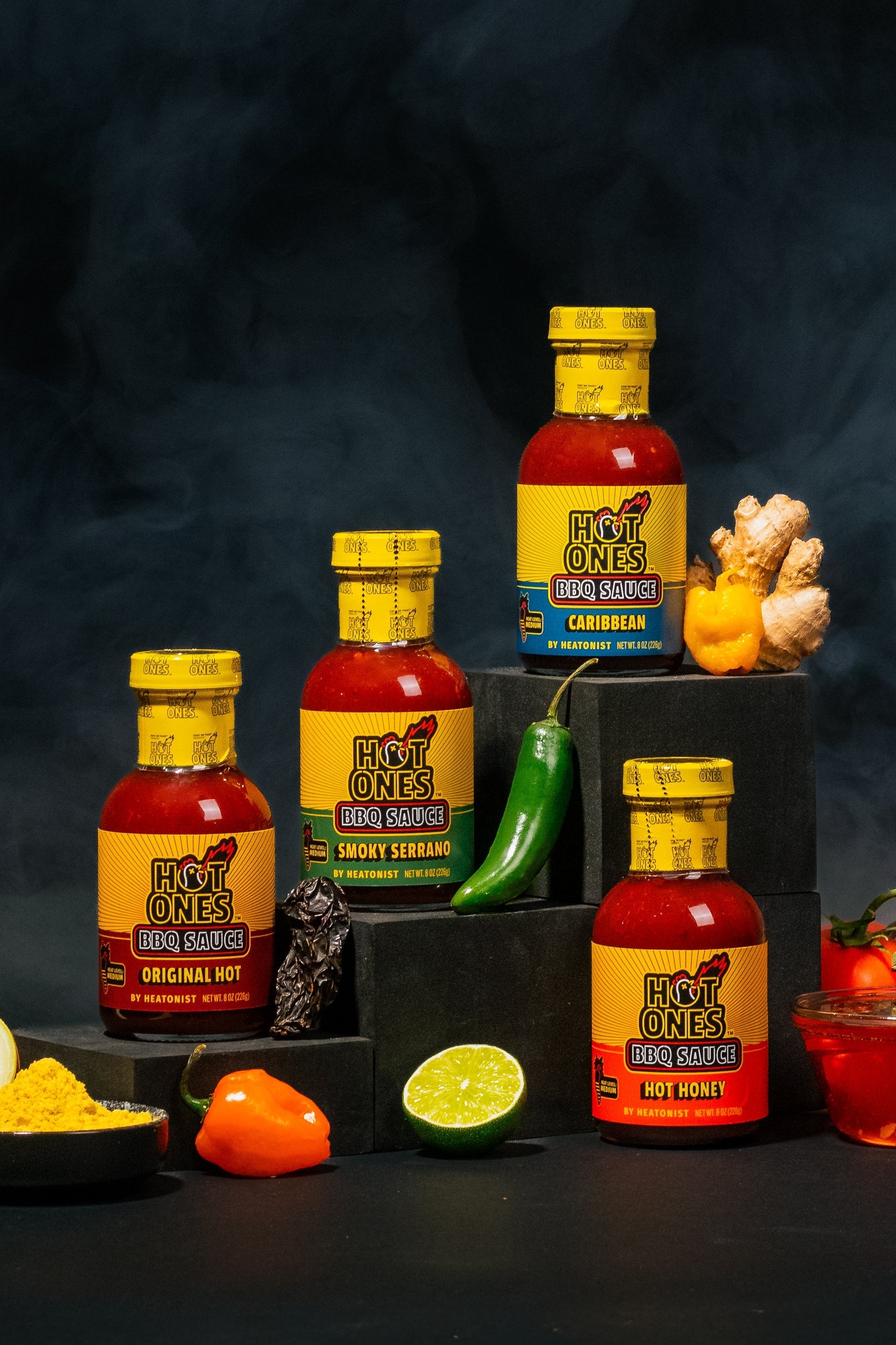 Hot Ones BBQ Trio Pack (Original / Hot Honey / Caribbean)