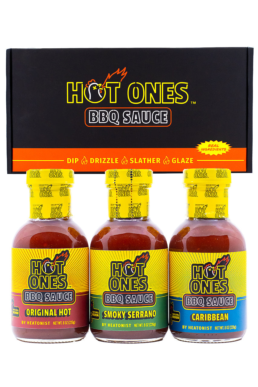Hot Ones BBQ Trio Pack (Original / Smoked Serrano / Caribbean)