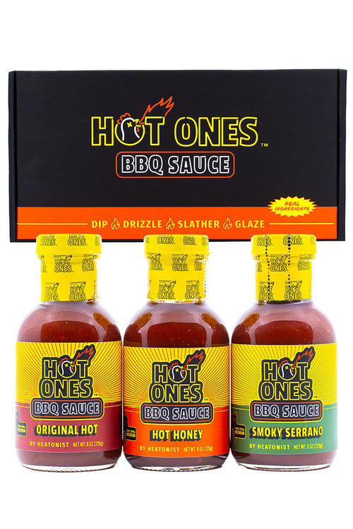 Hot Ones BBQ Trio Pack (Original / Hot Honey / Smoked Serrano)