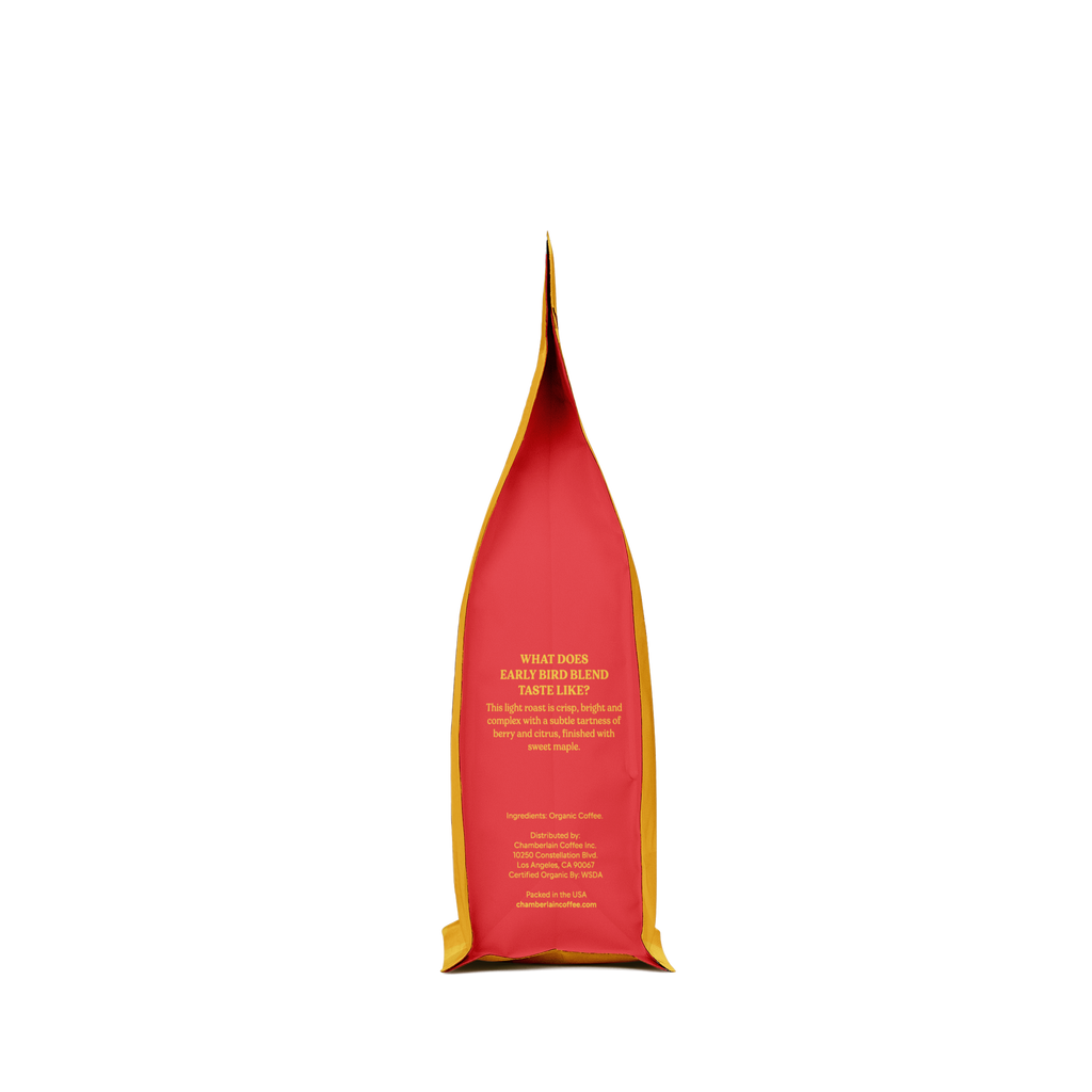 Organic Light Roast Coffee Blend  Product Shot Side